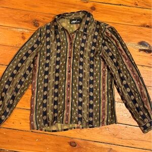 Vintage silk button up shirt